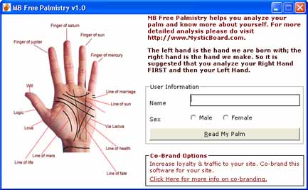 Screenshot of MB Free Palmistry